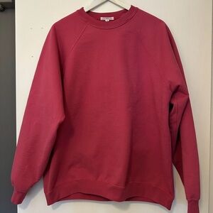Men's Crewneck Sweater in Rich Red